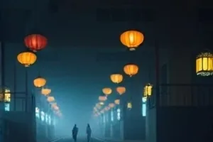 雪原上一条被脚印踩出的邮路