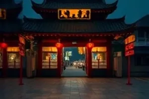 屋檐下挂着的旧算盘与一串干辣椒