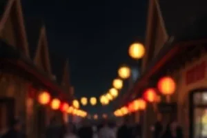 秋日天空下排成人字的大雁飞过村口