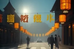 村头老井台上的辘轳与木桶